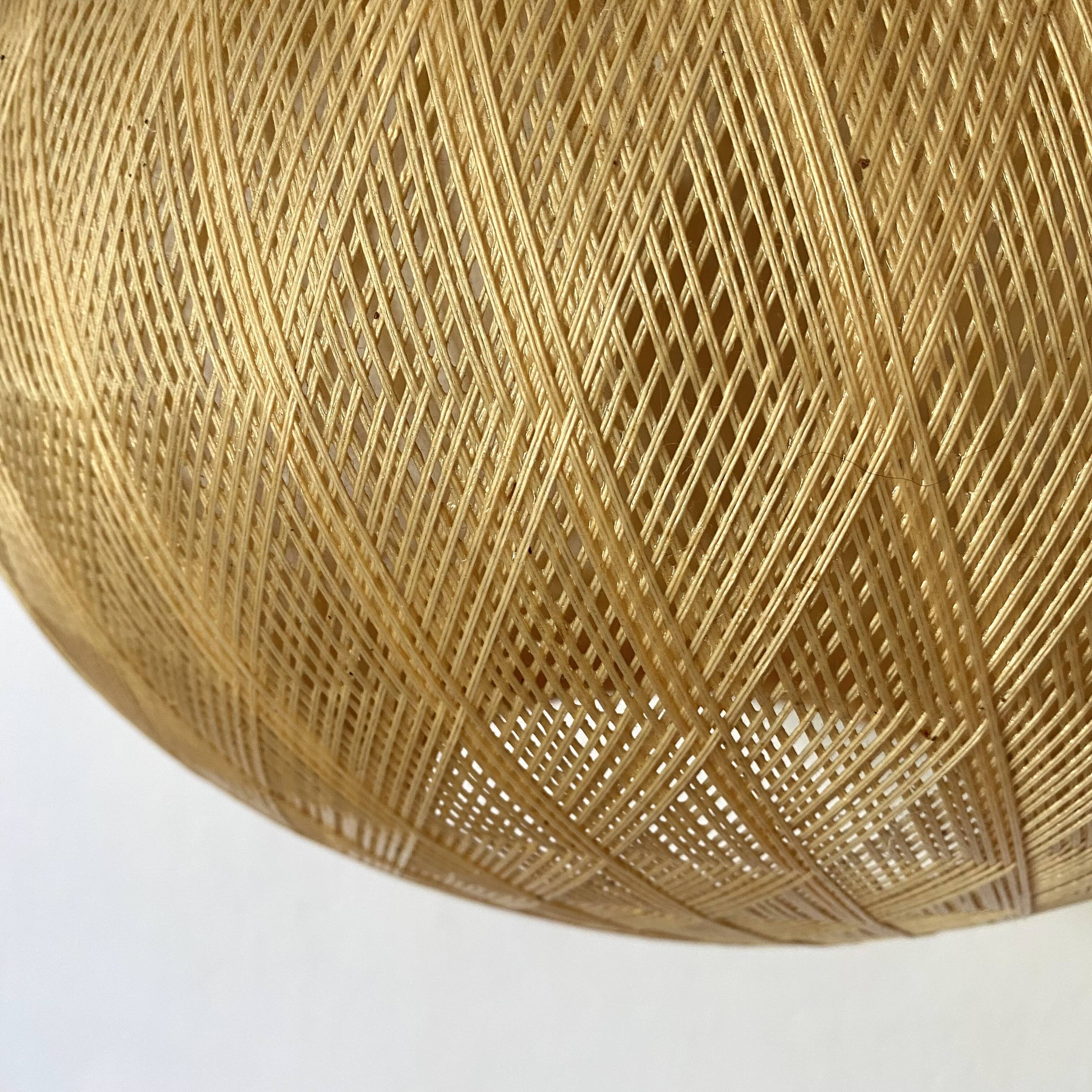 Pair of Scandinavian ball pendant lights