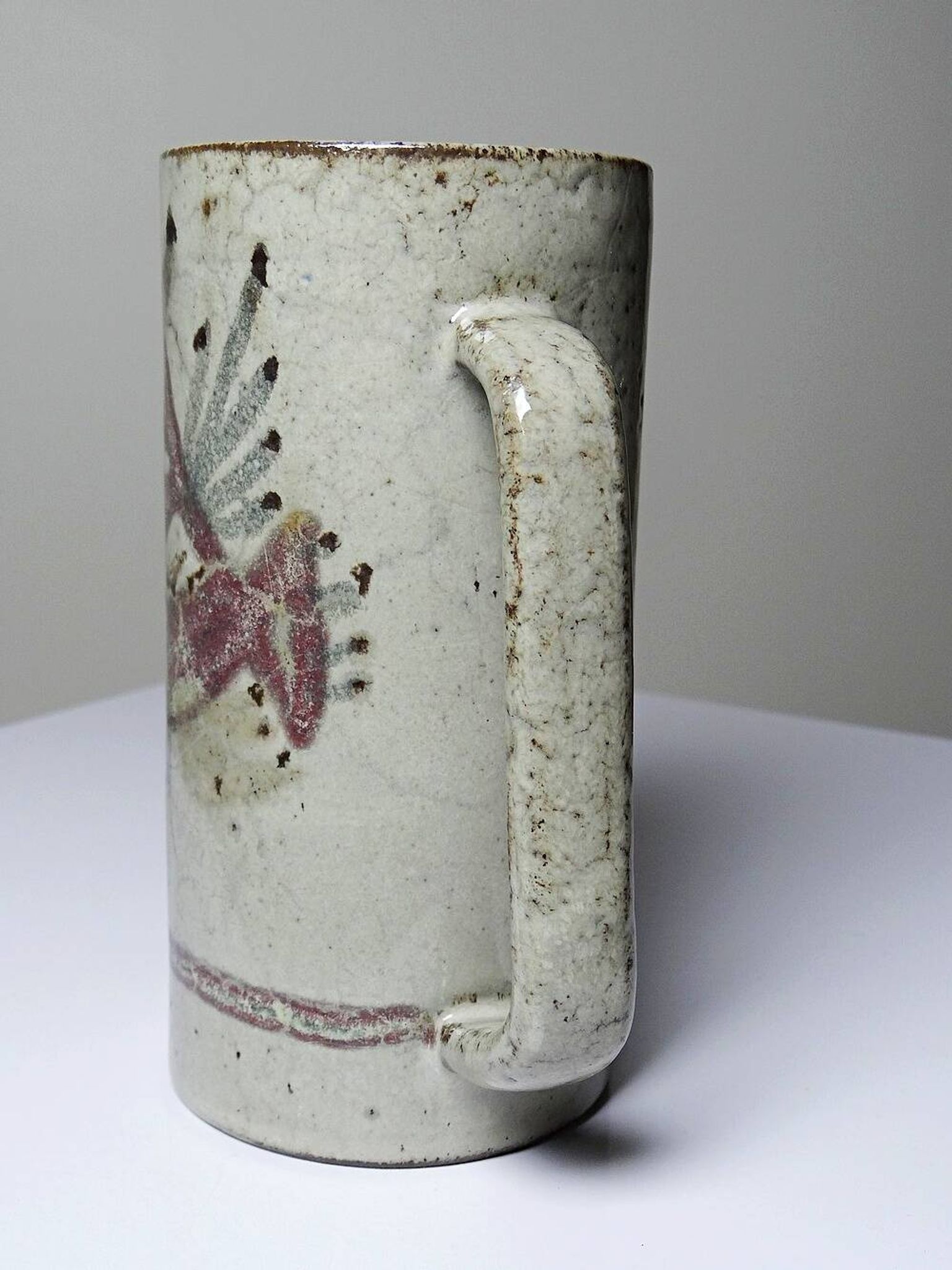 Large mug Le Mûrier Gustave Reynaud Vallauris vintage 1960s