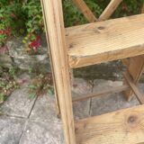 Escabeau de peintre en bois brut