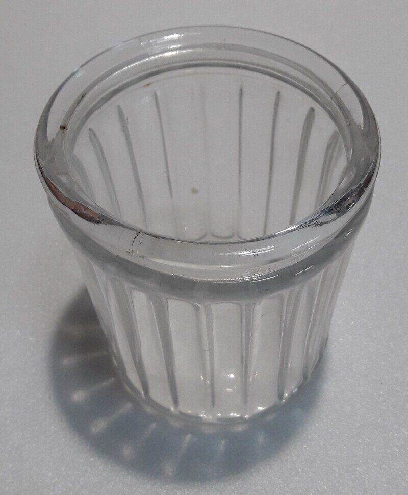 Glass jam jar h9cm