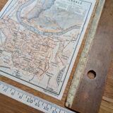 Printed in 1906, map of Grenoble, Isère, France.