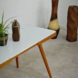 Table basse opaxit blanc par Jiri Jiroutek pour Cesky Nabytek 1960