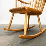 Mid-Century rocking chair model WK-S 7 in beech by Arno Lambrecht for Wk Möbel, 1950s.