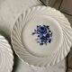 set of 5 F&G Lunéville flower dessert plates 60s