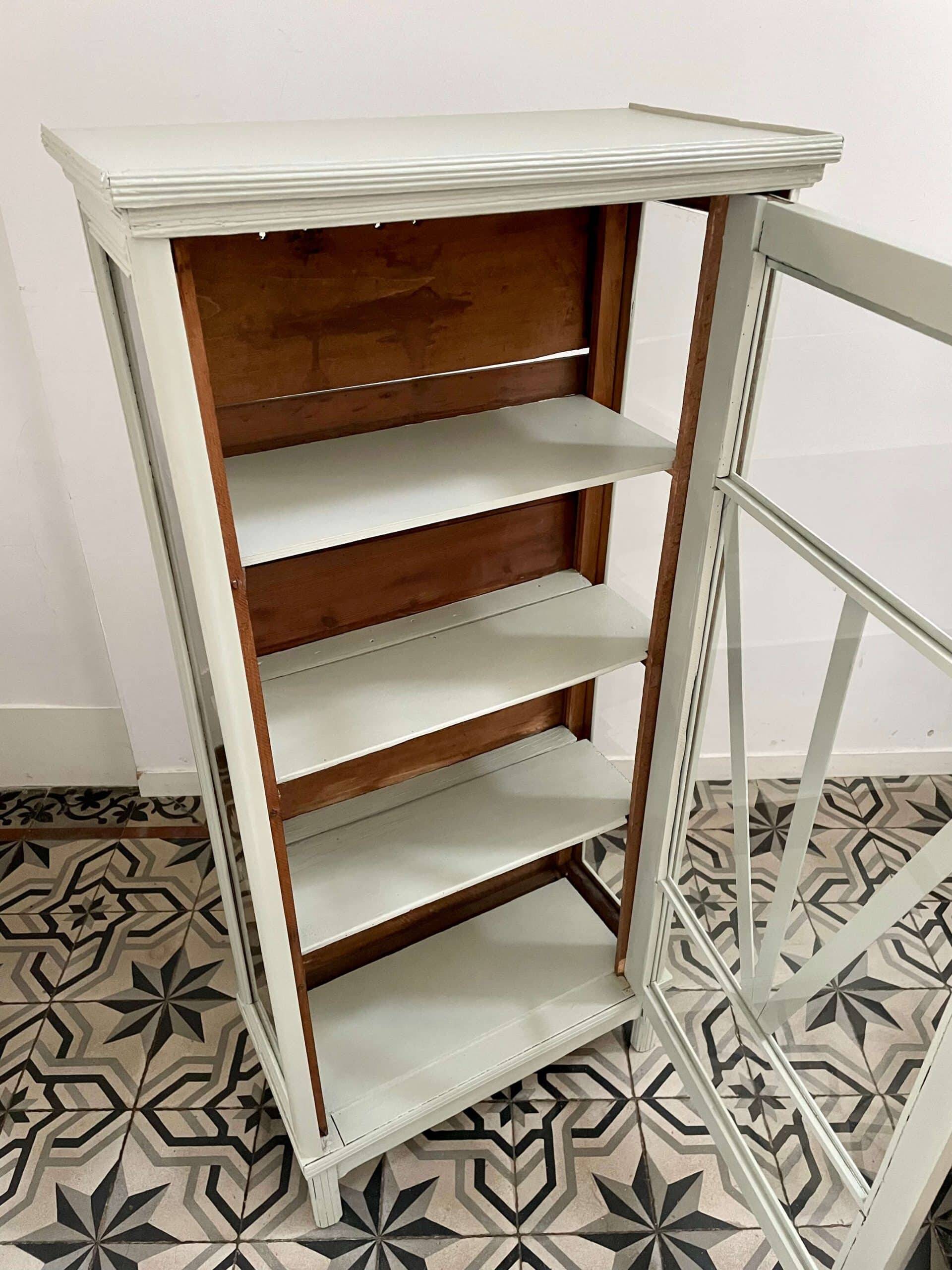 Renovated 1900 glass cabinet