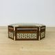 Vintage mother-of-pearl marquetry jewelry box