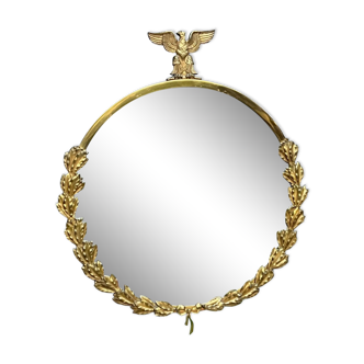 Solid gilded bronze mirror