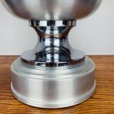 70s space age lamp, chrome and brushed aluminum