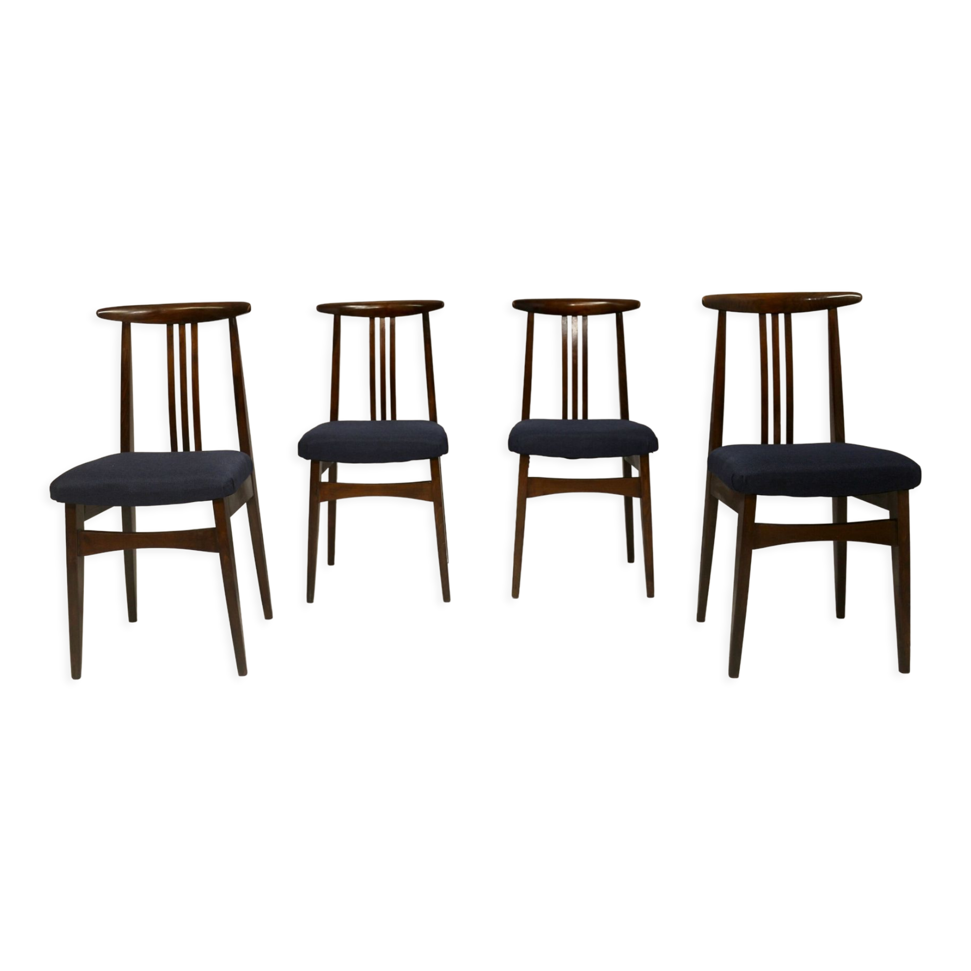 Set of 4 chairs from the 60s/70s, M. Zieliński type 200/100B. Ref Macha