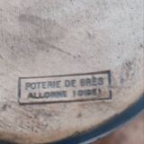Stoneware pottery pitcher Allonne Oise