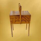 Old large wooden worker - Torck sewing box