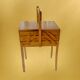 Old large wooden worker - Torck sewing box