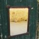 Old mirror "Tramp art"