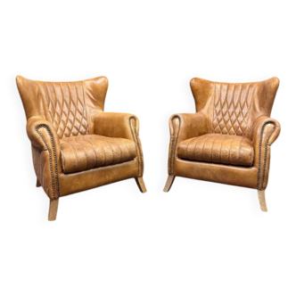 Ensemble fauteuil aviateur en cuir de mouton