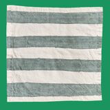 Green bayadère towel