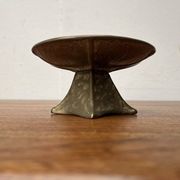 Bougeoir brutaliste en bronze du milieu du siècle, années 1960