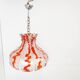 Vintage hanging lamp with murano glass, for Mazzega, 1960s