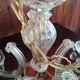 Old chandelier glass and brass