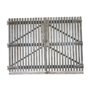Paire de portes en bois