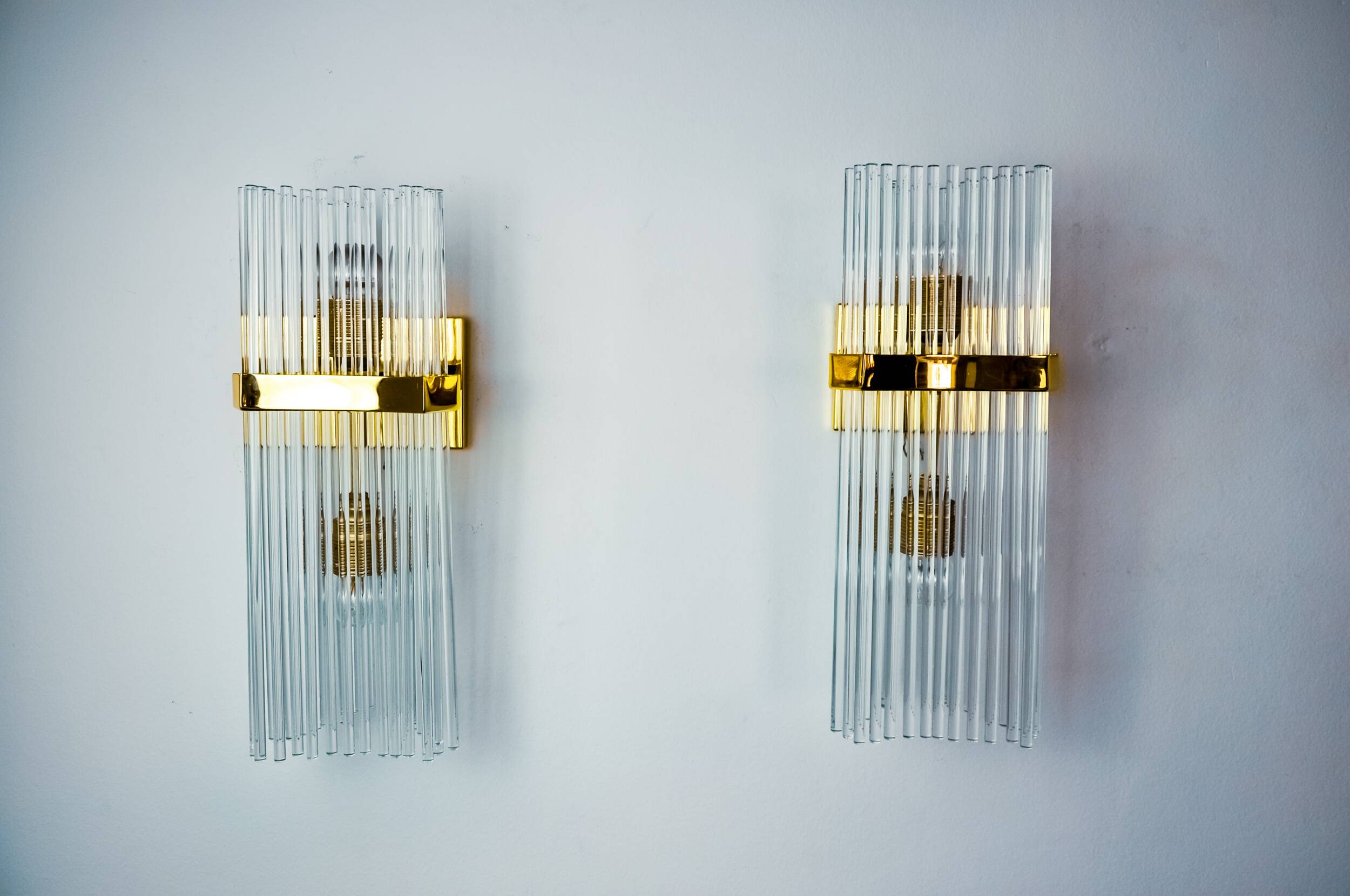 Paire d'appliques de la maison Sciolari pour Lightolier, Italie, 1970