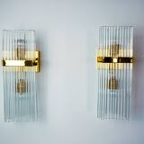 Paire d'appliques de la maison Sciolari pour Lightolier, Italie, 1970