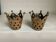 Pair of crown candlesticks