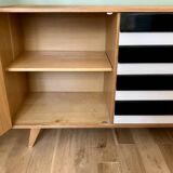 U458 - Jiří Jiroutek chest of drawers / sideboard - Interior Praha (60s) - Oak