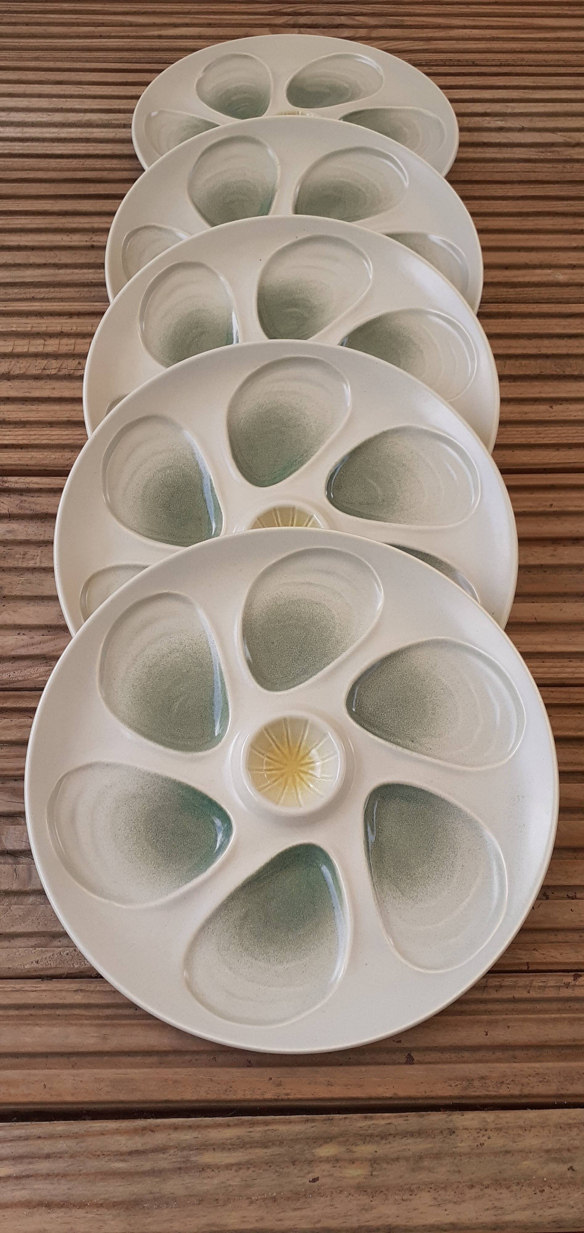ceramic oyster plates
