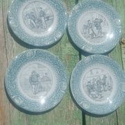 antique Lunéville "Opaque" plates