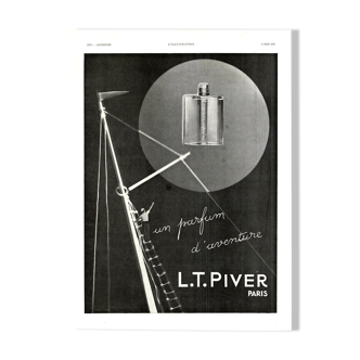 Affiche vintage années 30 L.T Piver parfum