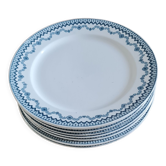 Service of 8 plates in iron earth