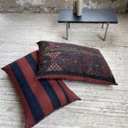 Pair of vintage XXL Kilim cushions