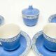 DGS Wałbrzych sugar bowl set with 6 cups