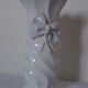 White ceramic vase Bassano deco knot