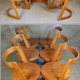 6 cantilever chairs Baumann Halfa 70s