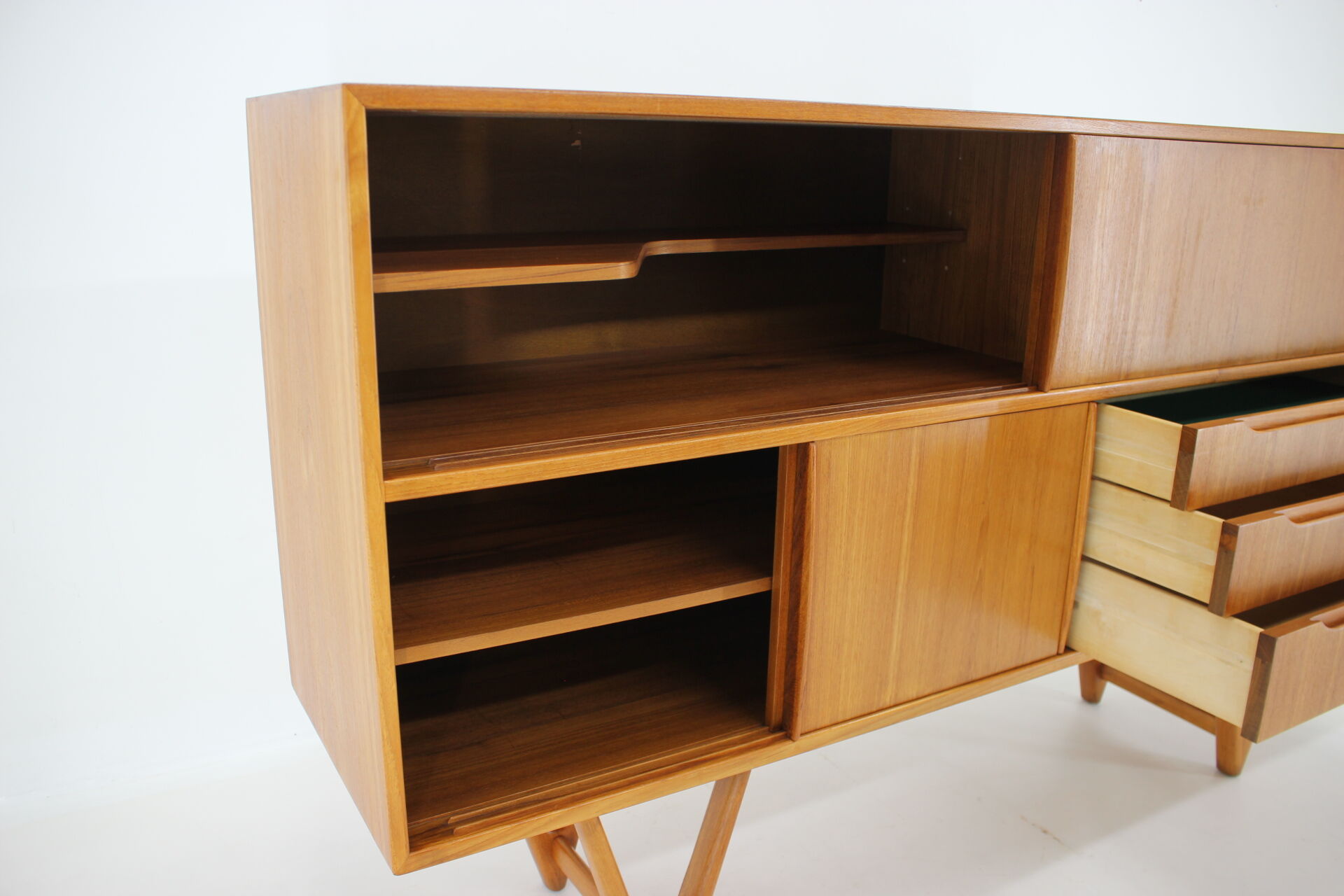 1960s Kurt Ostervig Teak Highboard ,Denmark