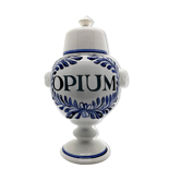 Pharmacy jar, apothecary opium