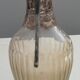 Glass and silver metal ewer