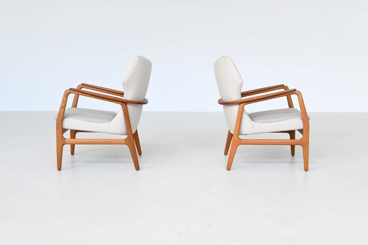 A. Madsen and H. Schubell Karen lounge chairs Bovenkamp Netherlands 1960