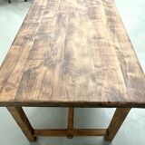 Antique farmhouse table in solid cherry wood