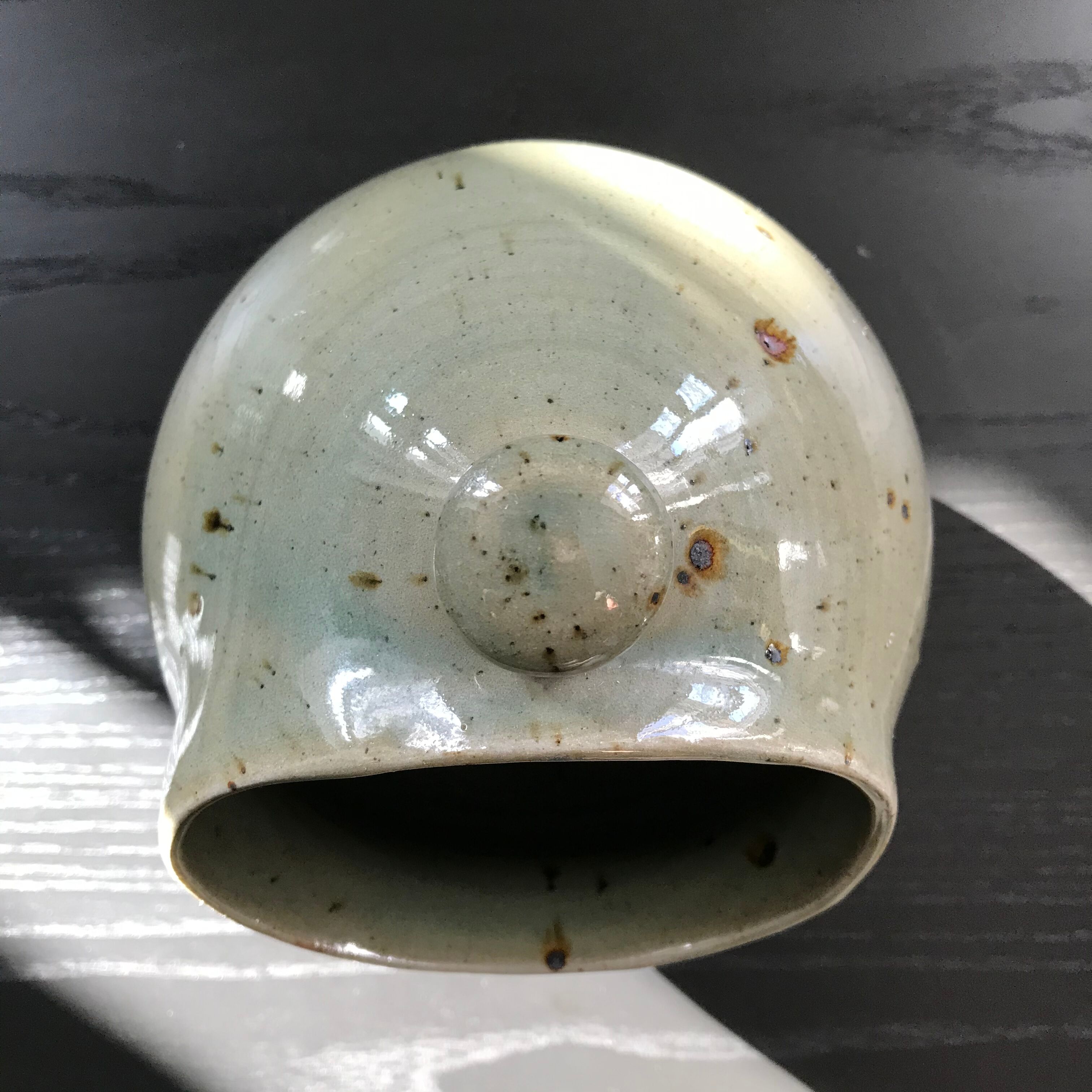 Hand has coarse salt in sandstone