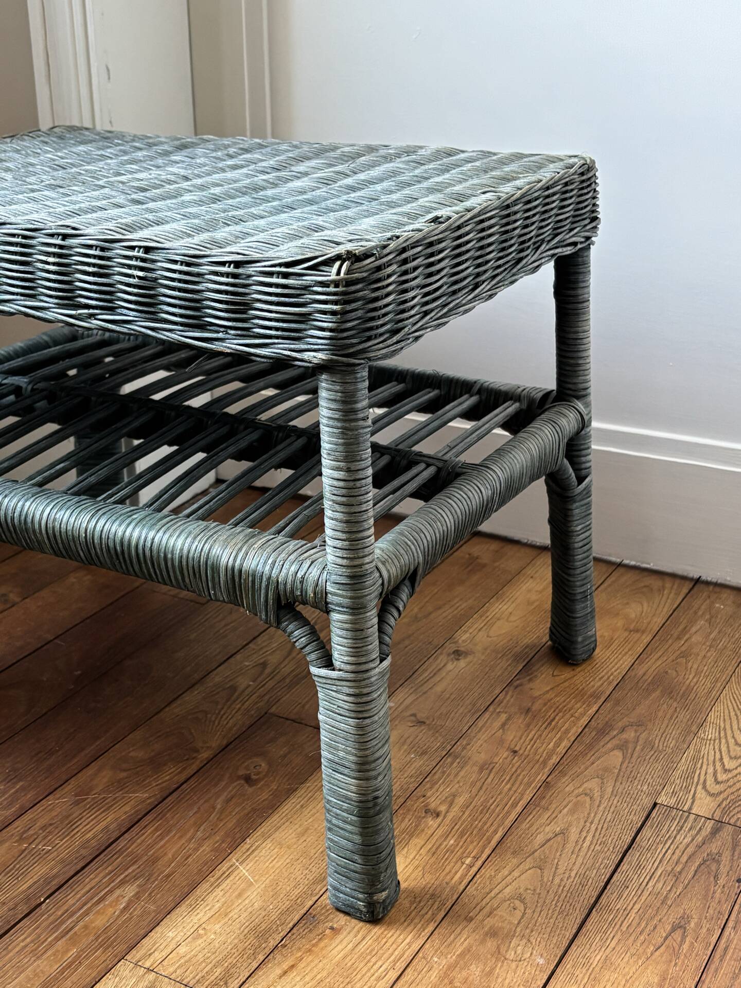 Table basse en rotin