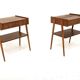 Set of 2 Scandinavian teak bedside tables, Carlström, Sweden, 1960