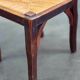 Suite of 6 chairs brutalist style straw and solid oak