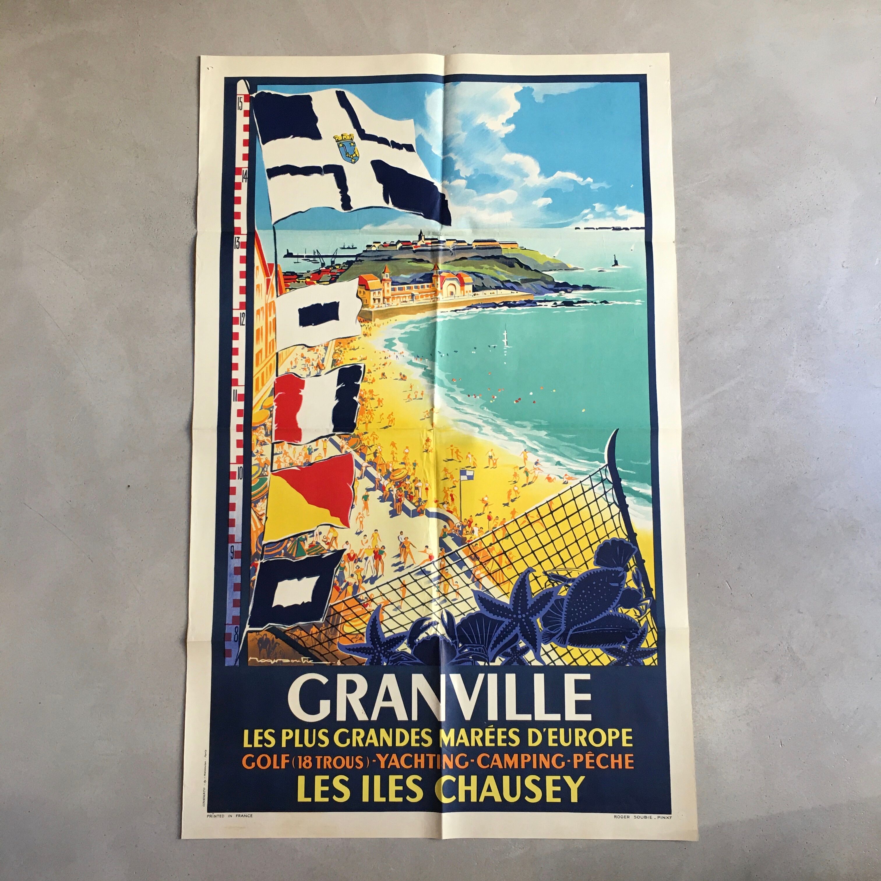 Affiche Granville Les îles Chausey Normandie