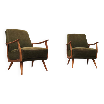 Two mid century armchairs