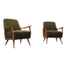 Two mid century armchairs