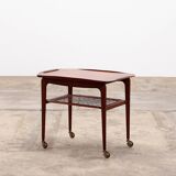 Poul Jensen Trolley teak made by Selig,1960 denmark.