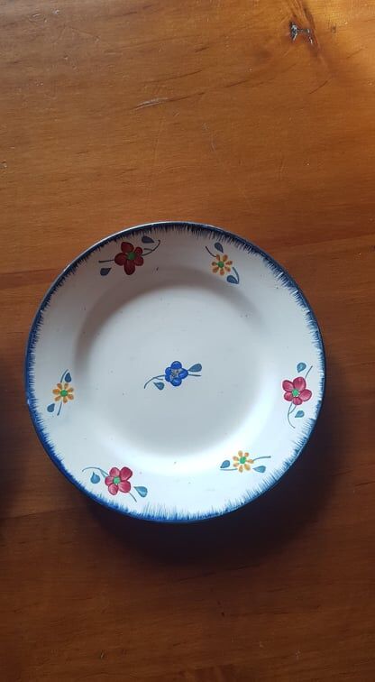 Set of 2 plates Digoin Sarreguemines model Mary Lou