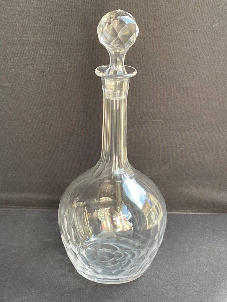 Crystal cut decanter